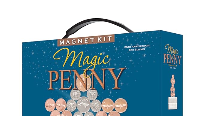 Build Stunning Magnetic Sculptures with Magic Penny Magnet Kit - 25th Anniversary Edition