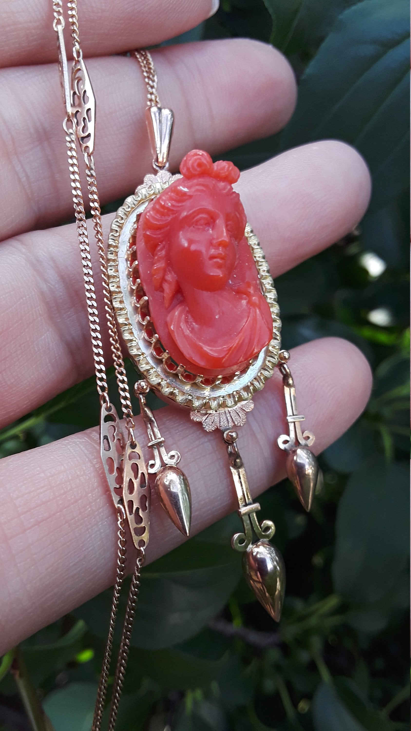 Red Cameo Necklace Collection: Unique and Custom Designs