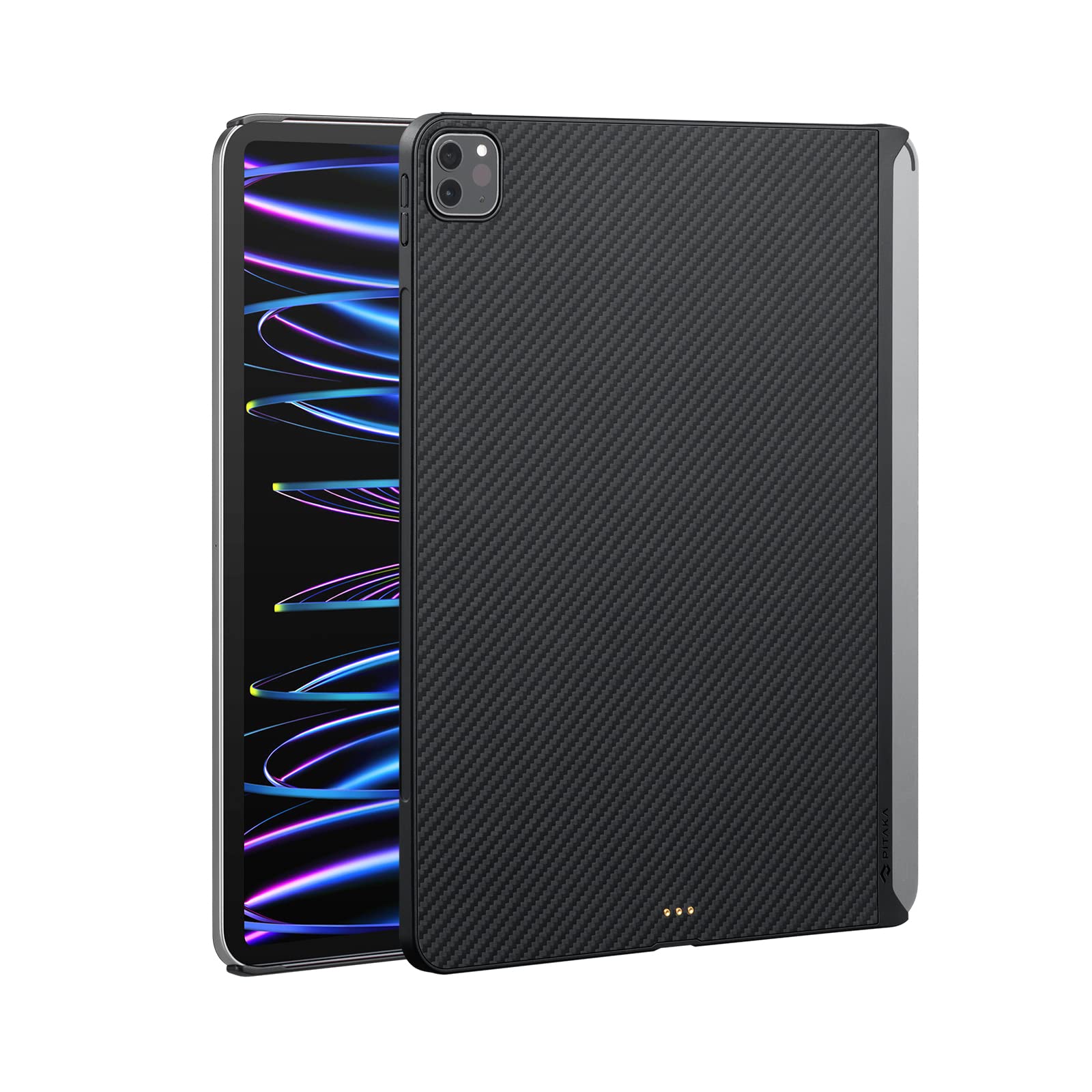 Premium Carbon Fiber iPad Case: Full 360 Protection with Raised Front Lip