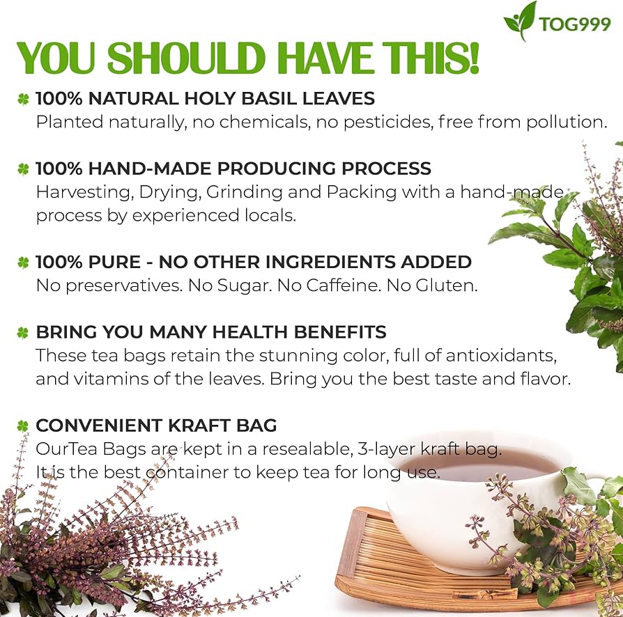 Why Choose Basil Tea Bags? Flavorful, Caffeine-Free, and Packed with Benefits