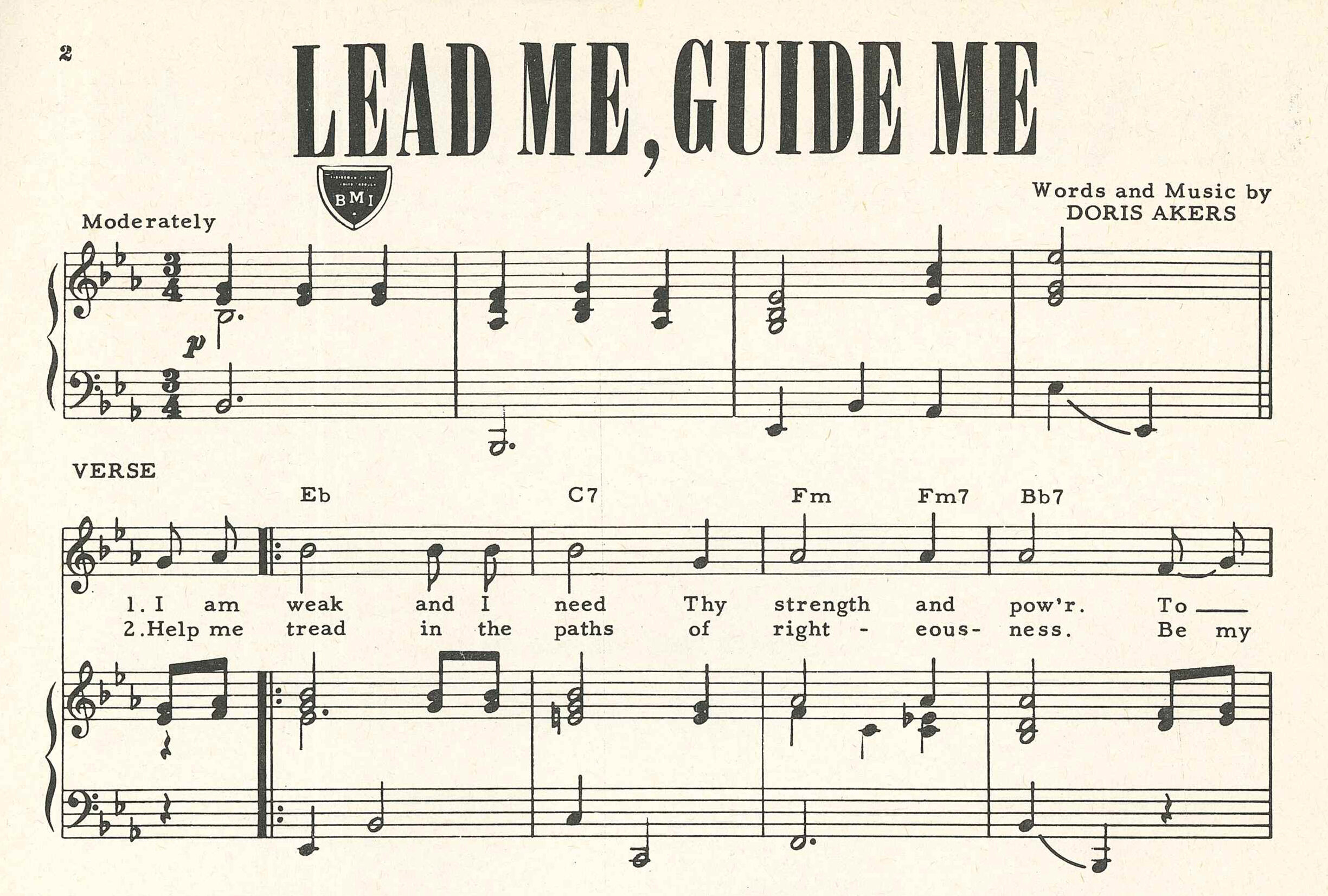 Inspiring Lines from Lead Me, Guide Me Along the Way - Full Lyrics