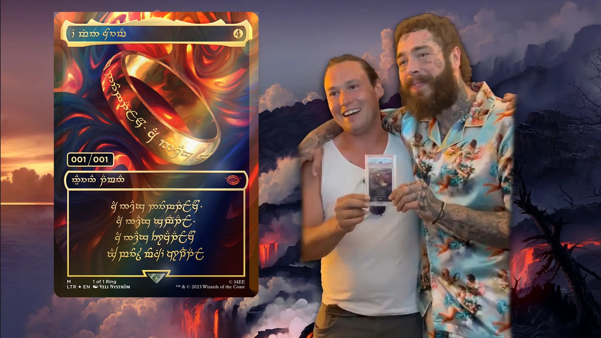 Serialized The One Ring from Magic: The Gathering Sold to Post Malone