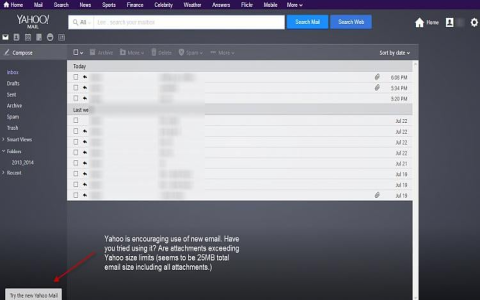 Yahoo Mail： Understanding the 25MB Maximum Attachment Size