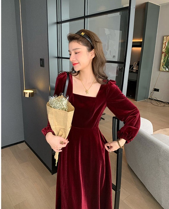 Shop Elegant Velvet Red Midi Dresses for Every Occasion