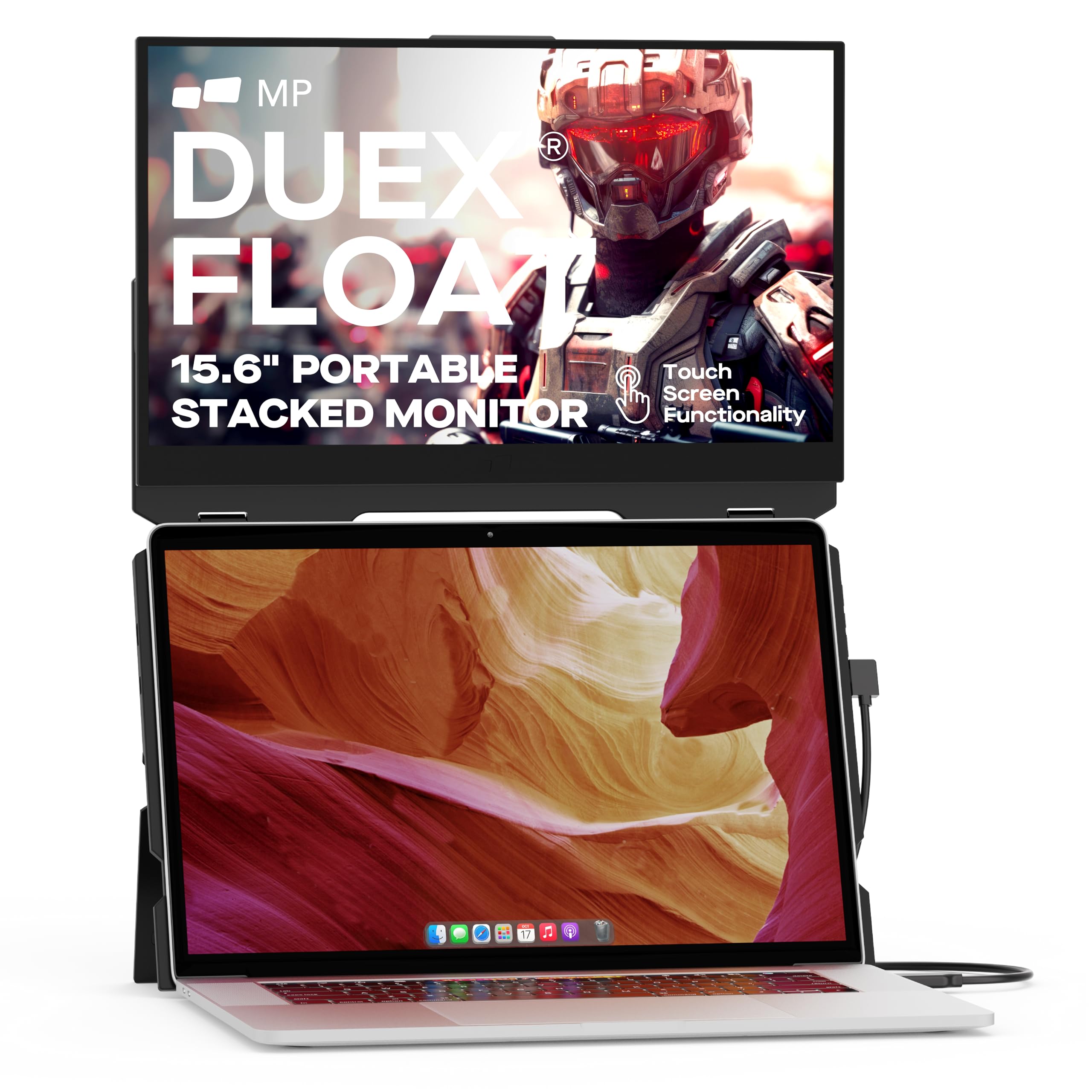 DUEX Float 15.6 Stacked Touchscreen Monitor: The Ultimate Portable Display