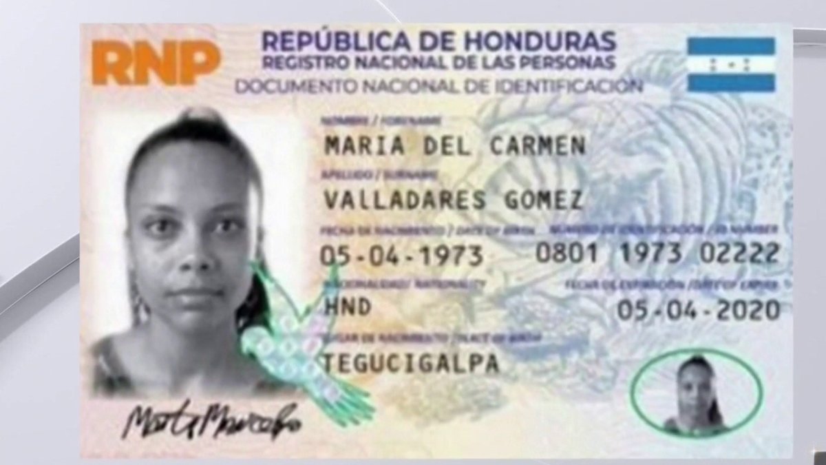 tarjeta de identidad de honduras