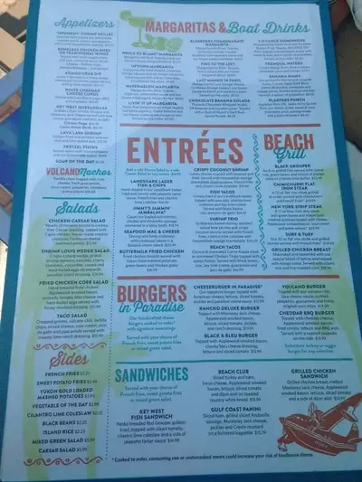 What's on the Margaritaville Menu in Pigeon Forge, TN? A Guide to Must-Try Dishes