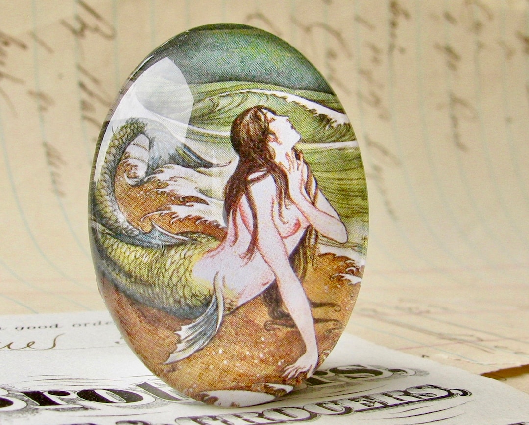 Explore Handcrafted Mermaid Cameos: Authentic Designs for Collectors
