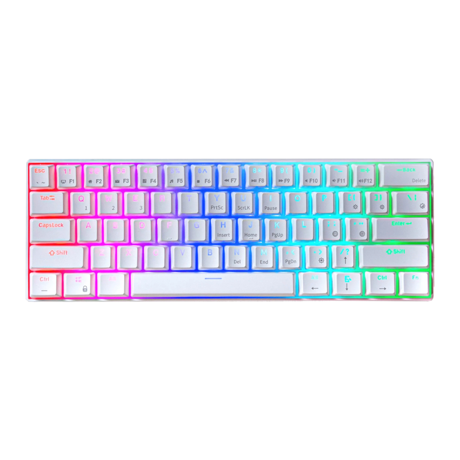Royal Kludge RK61 Keyboard User Manual: Function Keys, Wireless Setup, and Troubleshooting