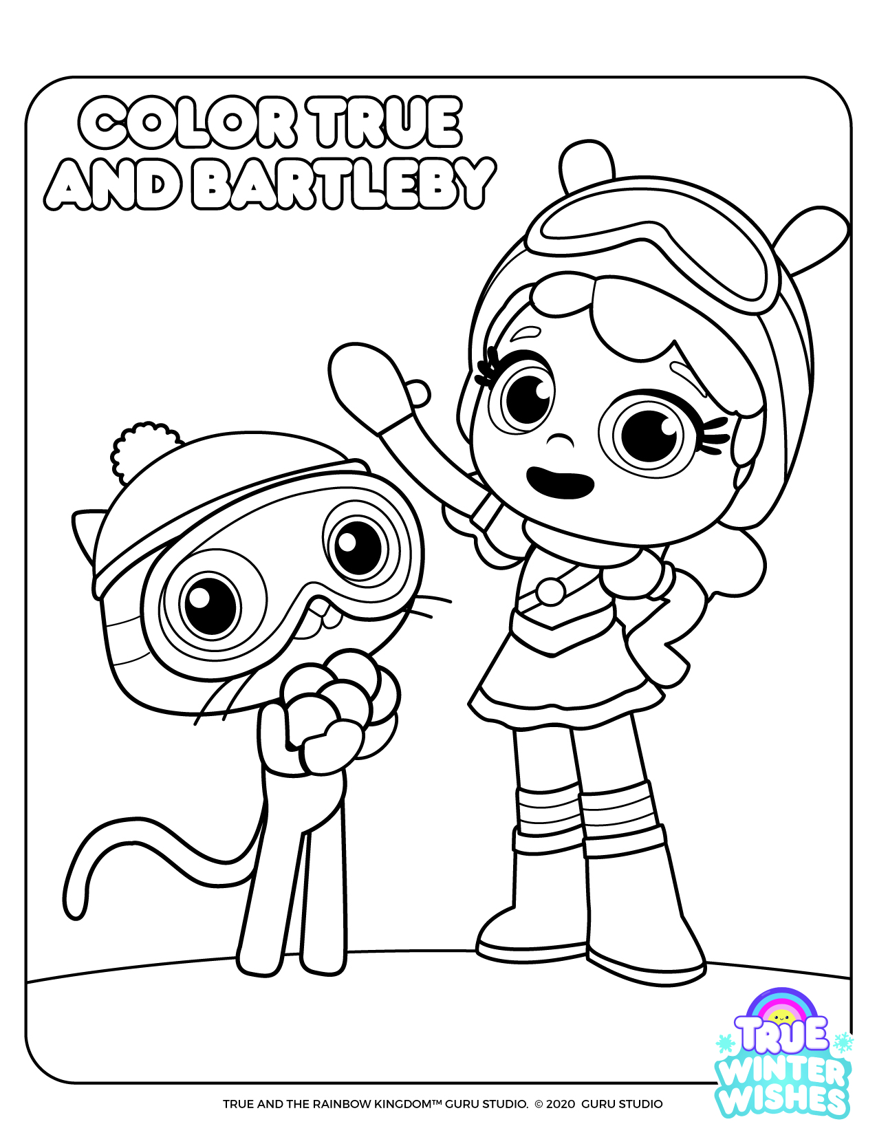 True and the Rainbow Kingdom Coloring Pages: Color Your Favorite Characters