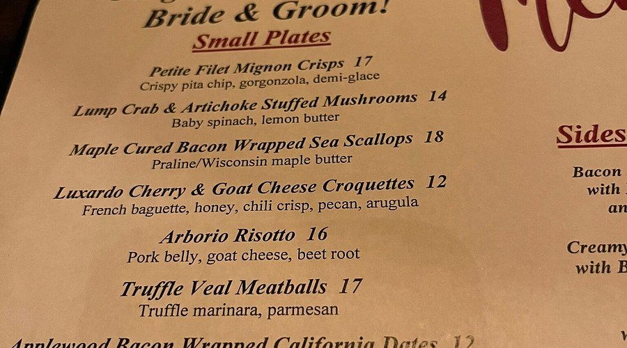 Best Dinner in Algonquin? Montarra Grill Algonquin Illinois: Menu & Prices