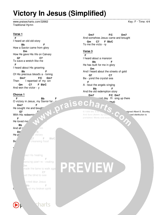 Learn Victory In Jesus Lyrics Chords? Find the Complete Version here now!