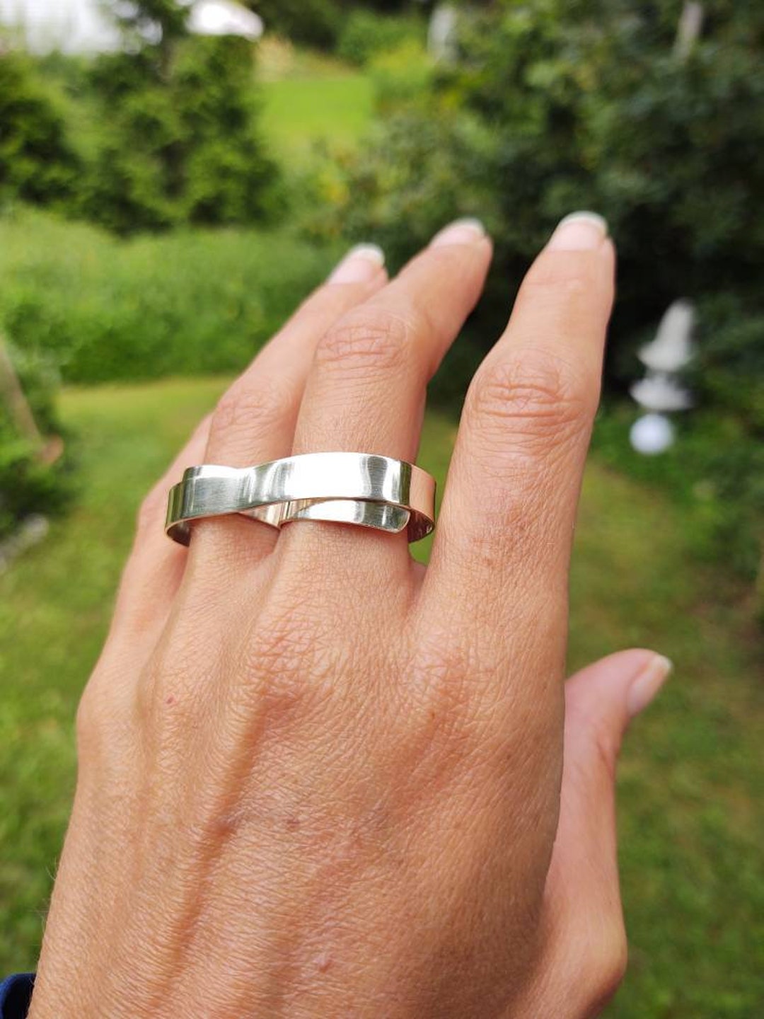 Discover Customizable Two Finger Silver Rings – Sterling Silver Collection