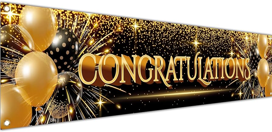 Shop Congratulations Banner Gold: Find the Best Deals and Selection!