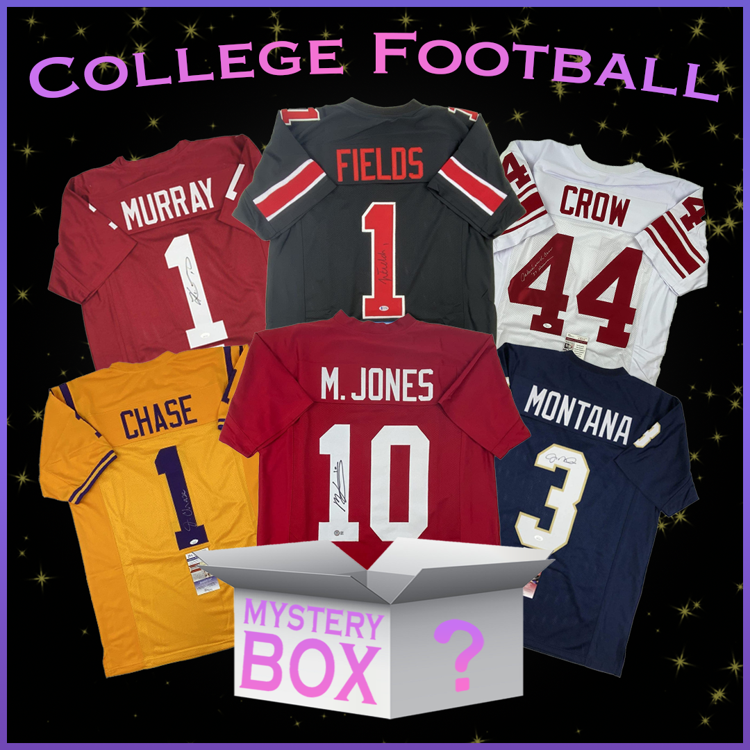 Unbox the Excitement: College Football Mystery Box with Autographed Memorabilia