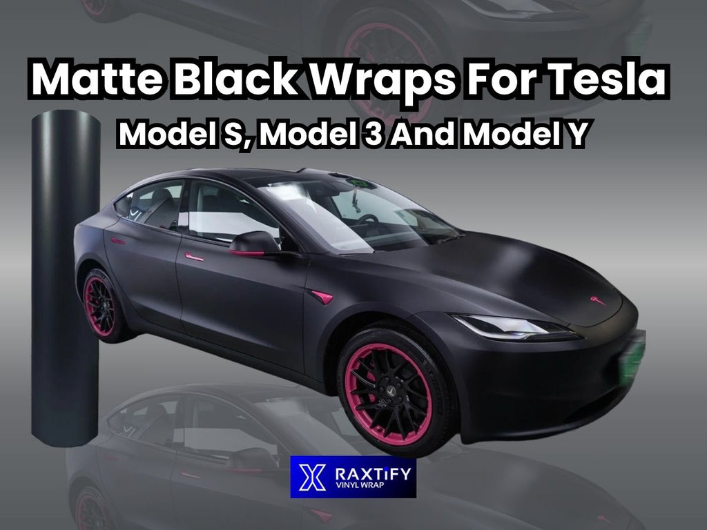 Transform Your Tesla Model 3 with Sleek Matte Black Wrap