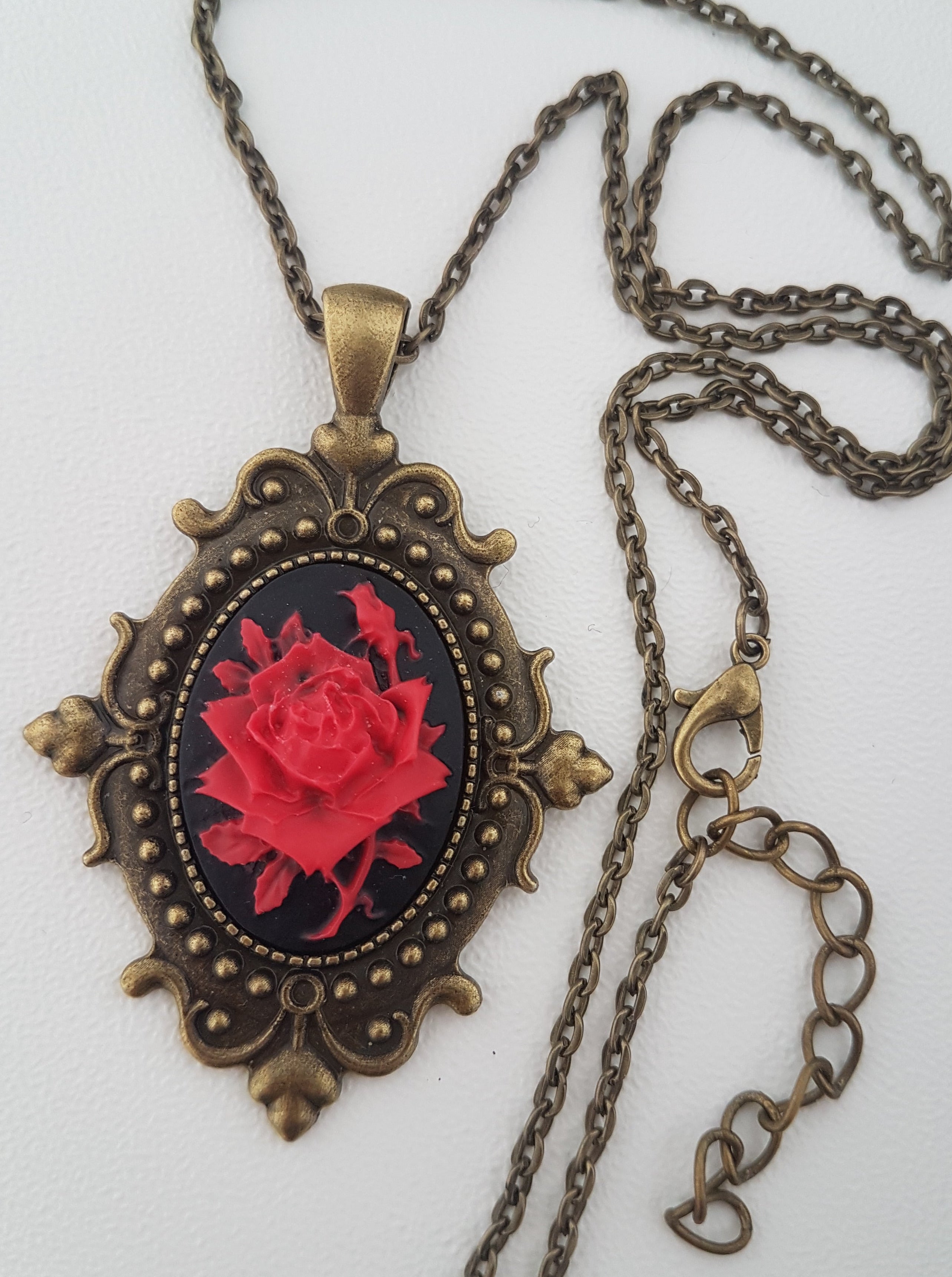 Red Cameo Necklace Collection: Unique and Custom Designs