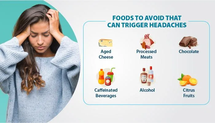 what causes headaches after eating foods to avoid for relief