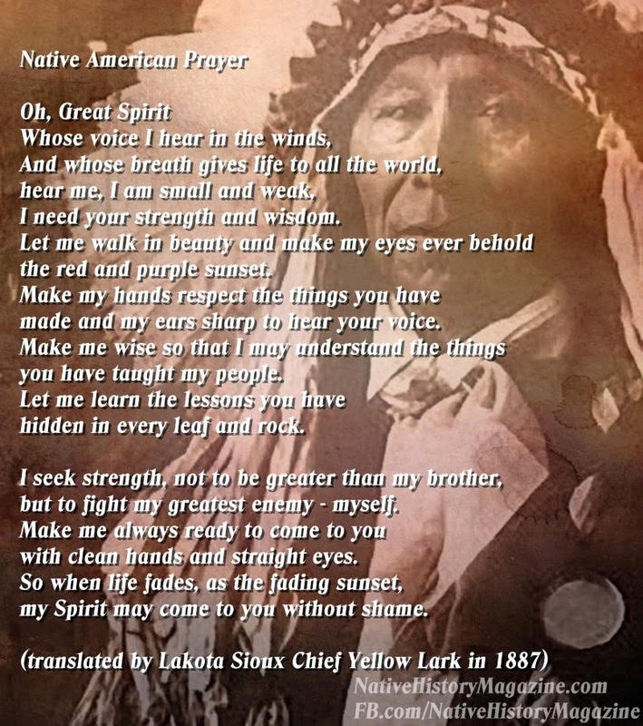 lakota sioux prayers