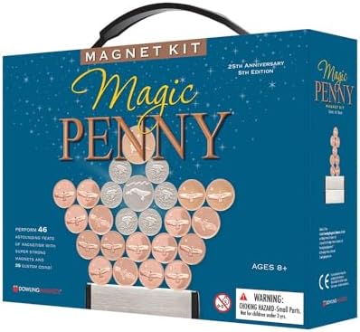 Build Stunning Magnetic Sculptures with Magic Penny Magnet Kit - 25th Anniversary Edition