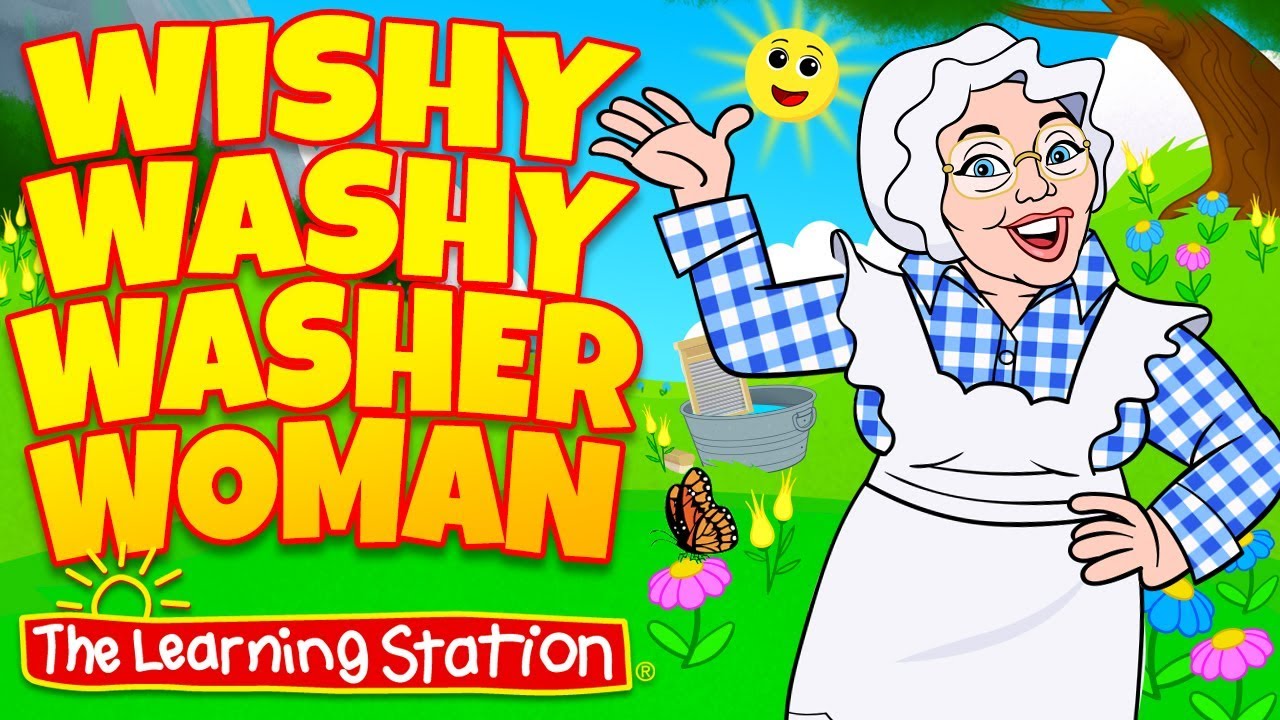 Wishy Washy Washer Woman Lyrics: Classic Song Words & Actions