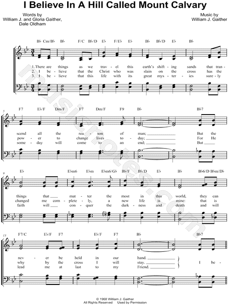 Searching for i believe in a hill called mount calvary chords? Find easy guitar versions here!