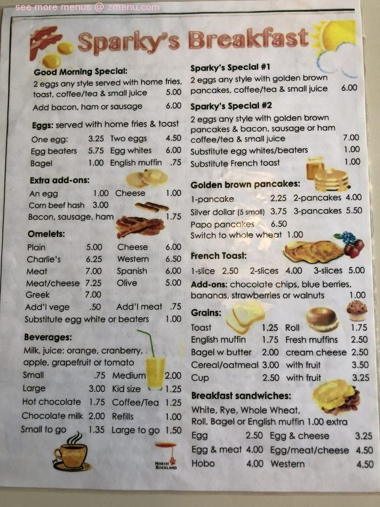 Explore Sparkys Diner Menu: Full Menu with Reviews & Hours