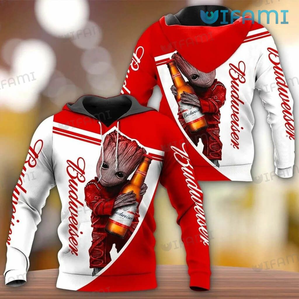 Discover the Classic Style with Budweiser Zip Up Hoodie – Perfect for Beer Lovers!