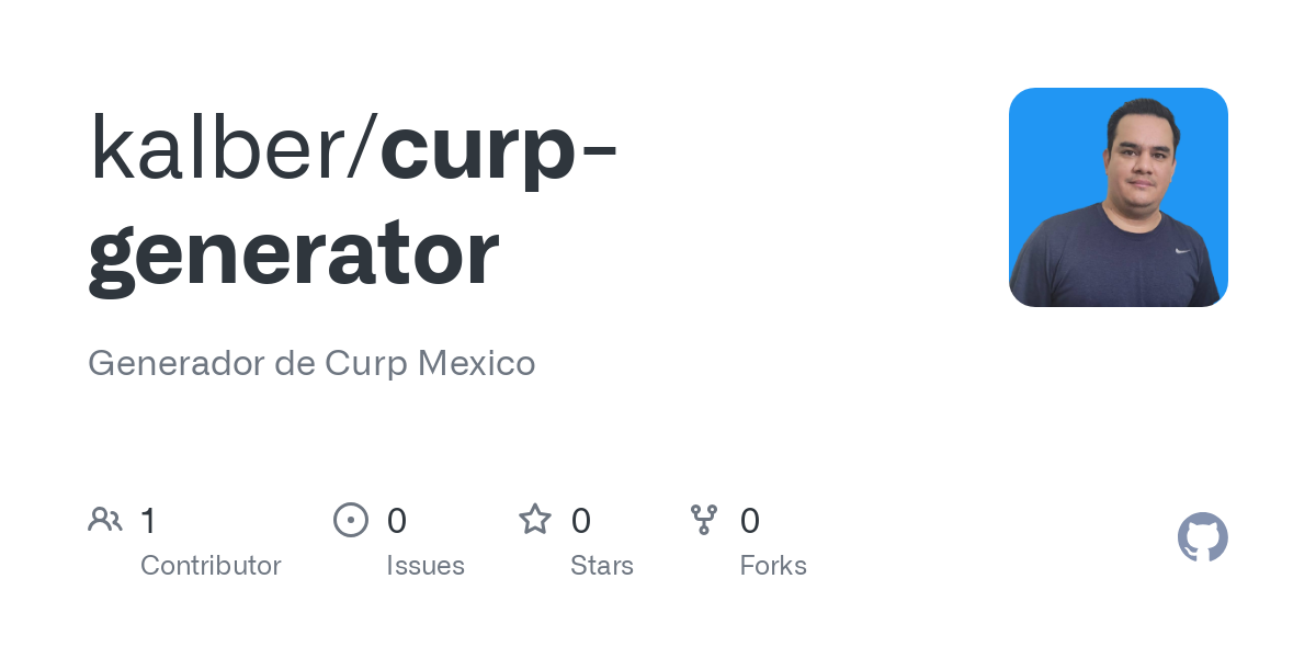 curp mexico generador
