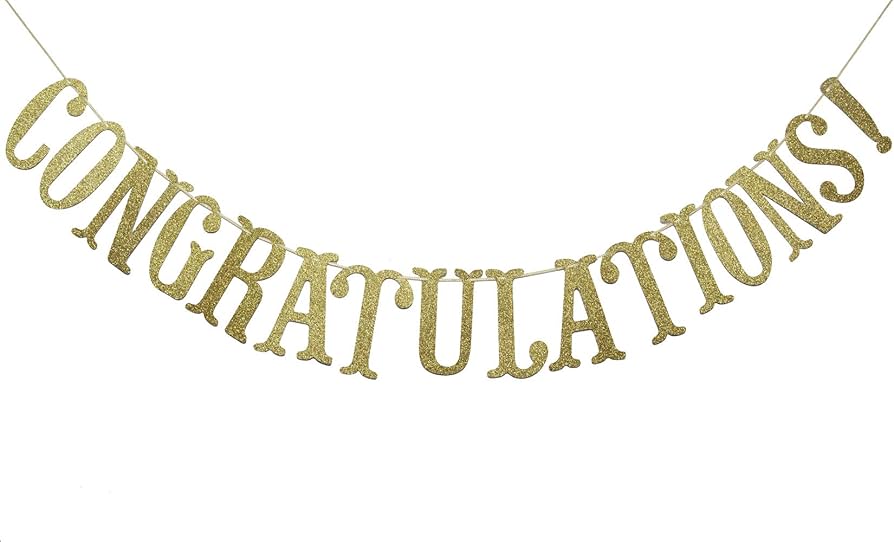 Shop Congratulations Banner Gold: Find the Best Deals and Selection!