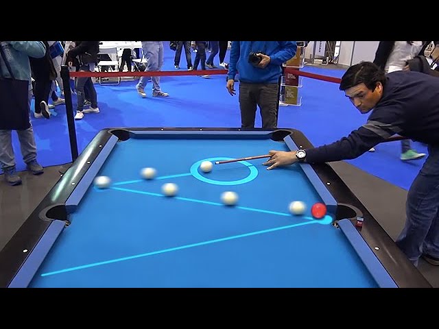 Whats so cool about a projector pool table system? It helps you aim better and learn shots easily!