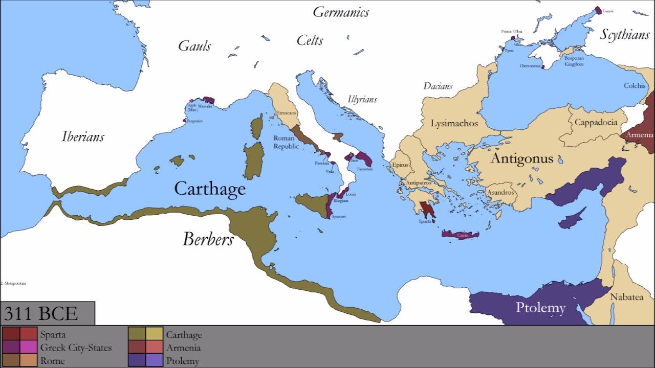 Mediterranean Ancient Maps: Tracing the Birth of Empires and Cultures