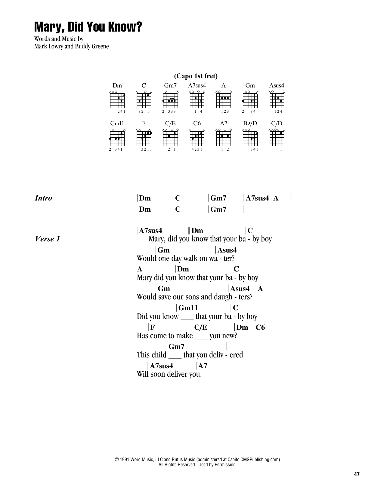 Want easy mary did you know carrie underwood chords? Learn them fast for this holiday season!