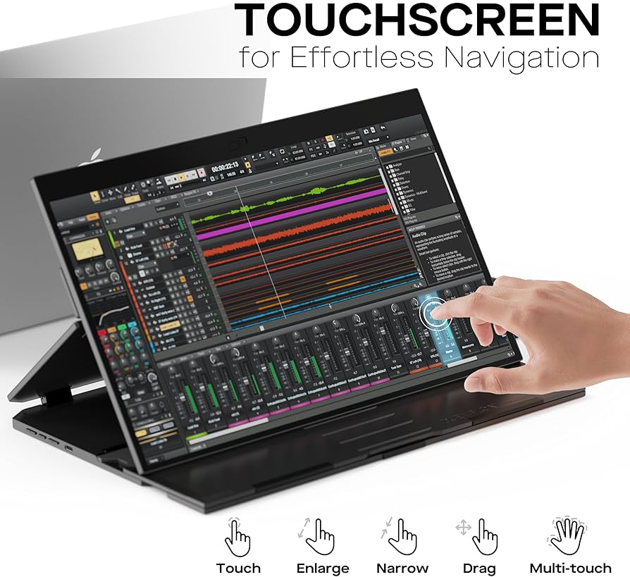 DUEX Float 15.6 Stacked Touchscreen Monitor: The Ultimate Portable Display