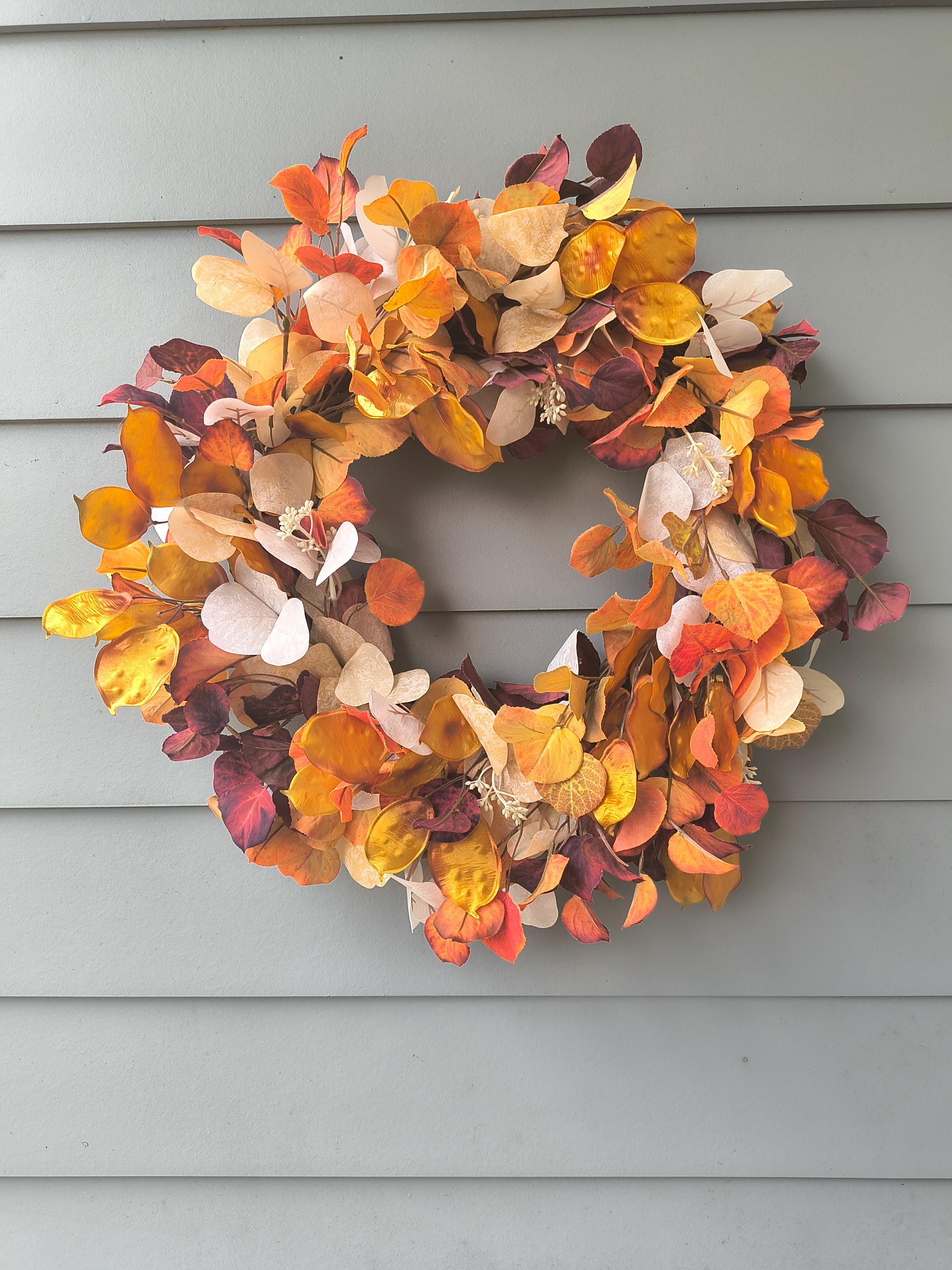aspen leaf wreath