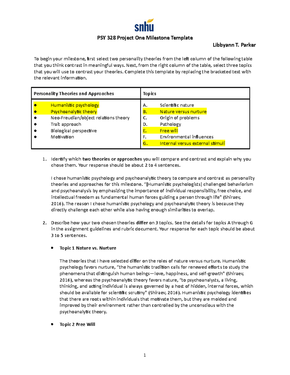 psy 328 project one milestone how to get an A (3 key tips for your best project now)