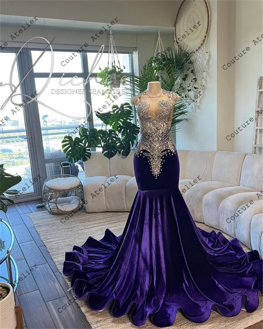 Elegant Silver and Purple Prom Dresses for a Night to Remember