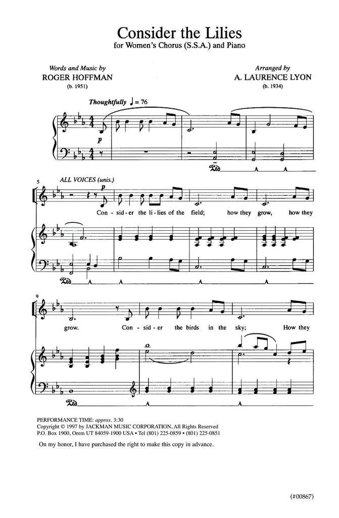 Consider the Lilies Hymn Lyrics: Full Text and Meaning Explained