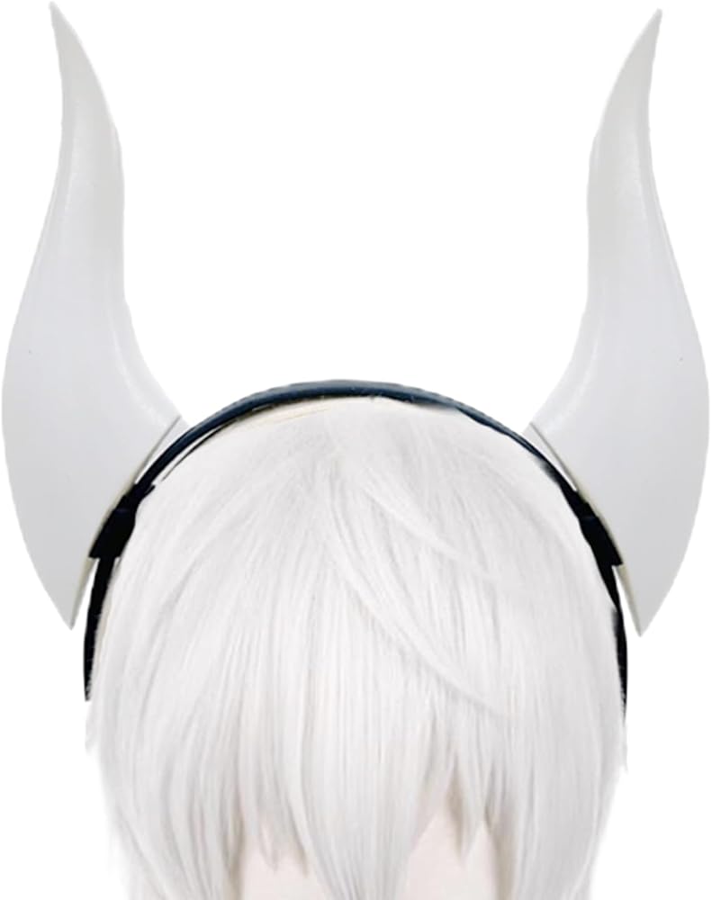 Custom White Horns Headband - Ideal for Cosplay & Gothic Fashion