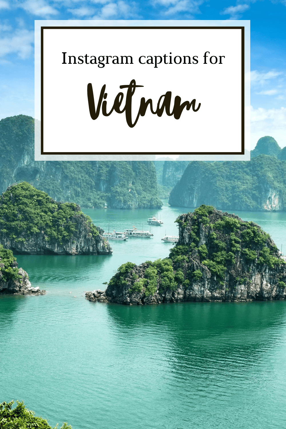 Best captions for vietnam trip? Get cool and easy ideas for your photos right here.