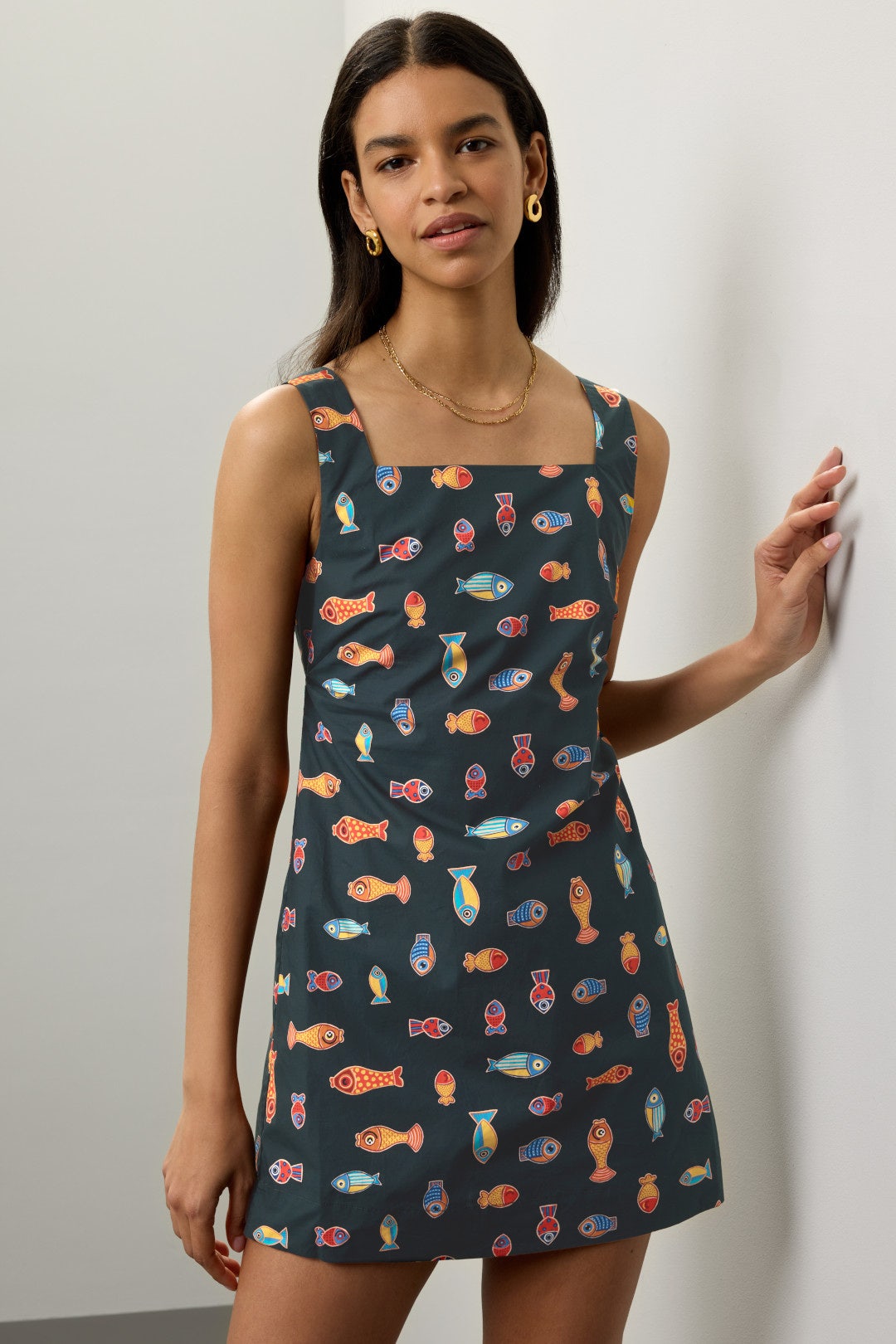 Shop Ciao Lucia Fish Dress: Elegant Summer Style with Unique Print