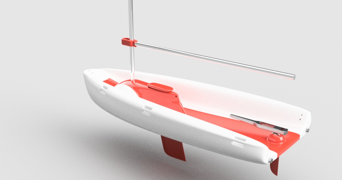 3d printed sailboat