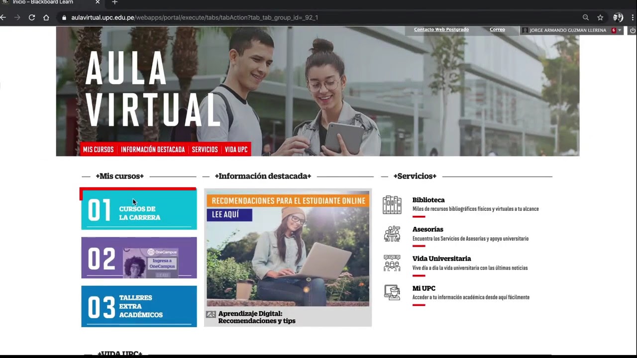 How to Access the Aula Virtual UPC for Online Learning