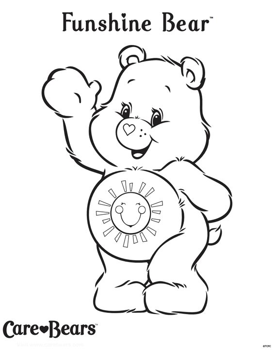 Color a Funshine Bear: Easy Coloring Pages for Little Hands Online.