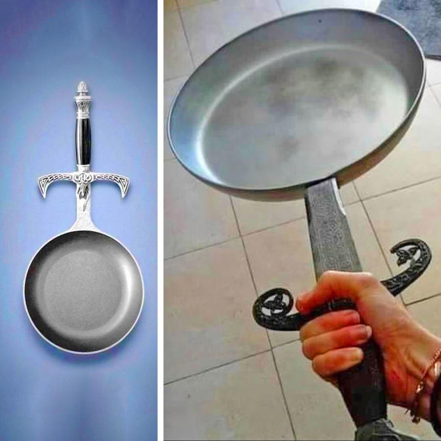 Eggscalibur™: The Ultimate Frying Pan with Sword Handle for Epic Cooking