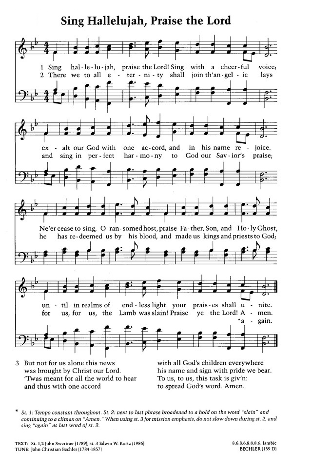 Sing Hallelujah Praise the Lamb Lyrics: Talley Trio Version,Perfect to worship.