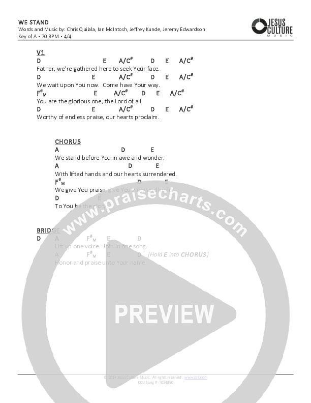 We Stand and Lift Up Our Hands Chords – Worship Guitar Guide