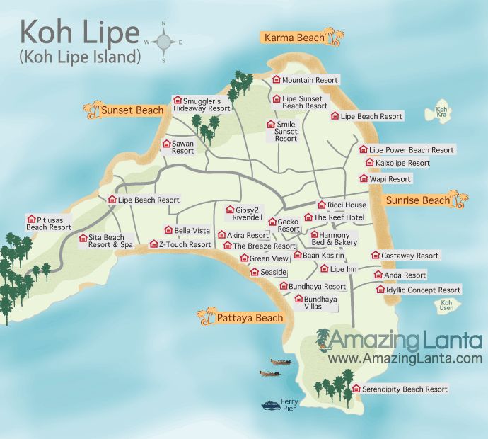 Explore Koh Lipe Island Thailand Map: A Travel Guide