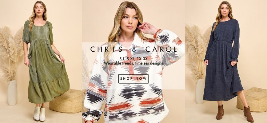 Shop Chris and Carol Clothes - Trendy Women's Apparel at Discounted Prices